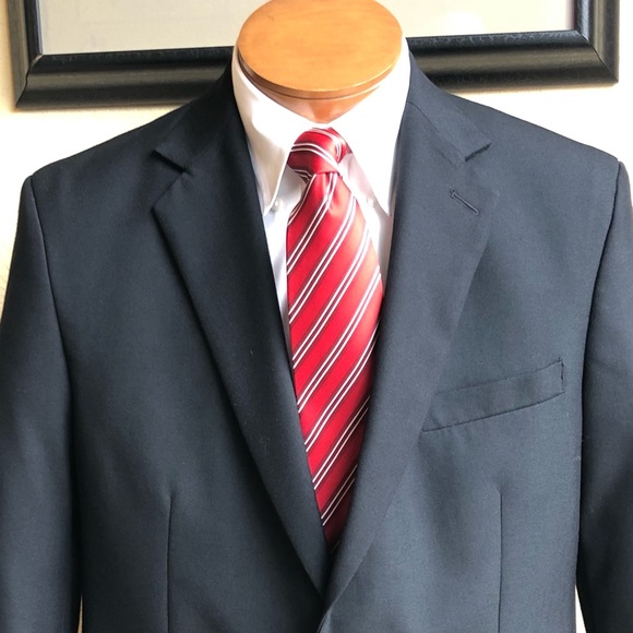 Lands’ End Classic Black Blazer Size 42 - Picture 3 of 15